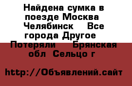 Найдена сумка в поезде Москва -Челябинск. - Все города Другое » Потеряли   . Брянская обл.,Сельцо г.